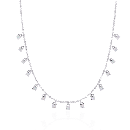 Eclat Drop Fringe Lab Grown Diamond Necklace