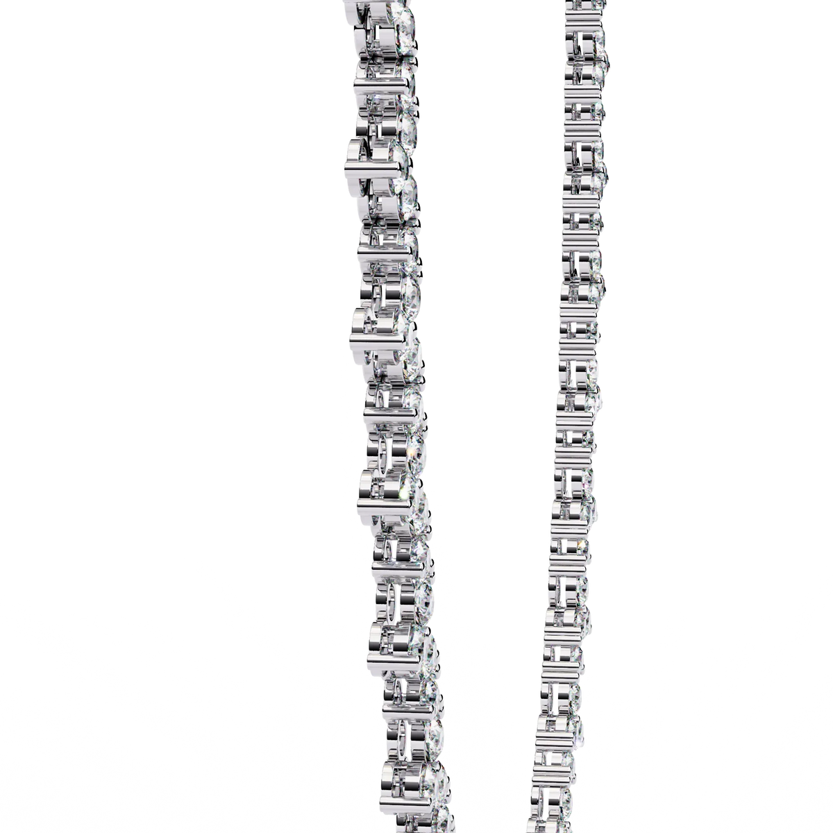 Axiom Box Link Tennis Lab Grown Diamond Necklace - Ophiratbf