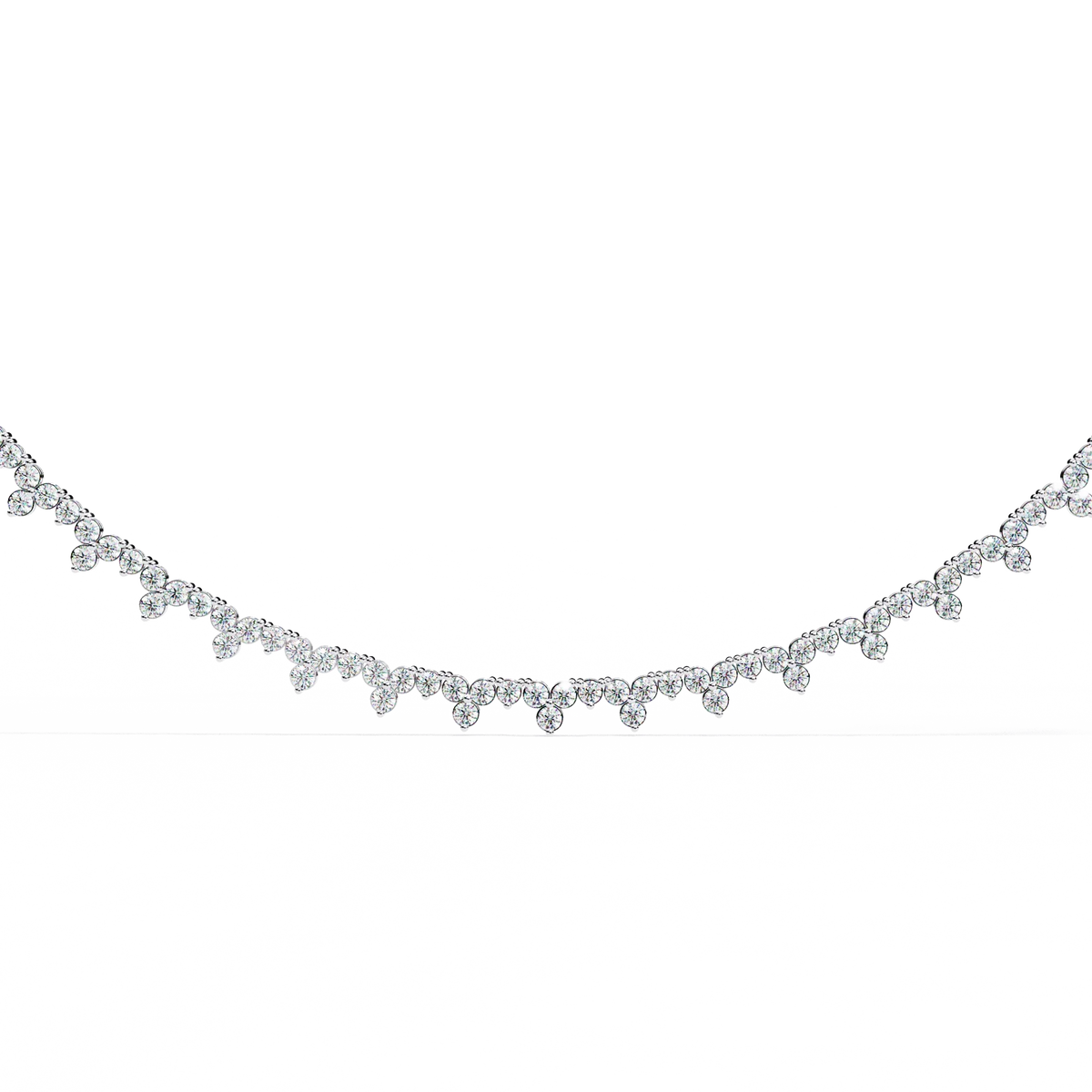 Axiom Box Link Tennis Lab Grown Diamond Necklace - Ophiratbf