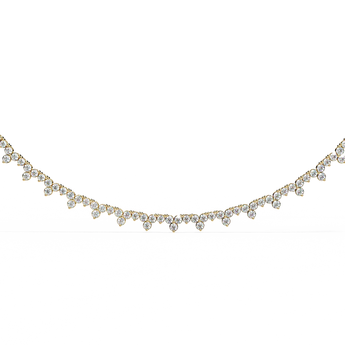 Axiom Box Link Tennis Lab Grown Diamond Necklace - Ophiratbf