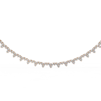 Axiom Box Link Tennis Lab Grown Diamond Necklace - Ophiratbf