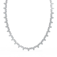 Axiom Box Link Tennis Lab Grown Diamond Necklace - Ophiratbf