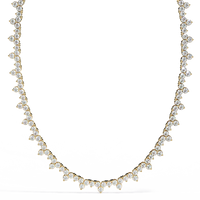 Axiom Box Link Tennis Lab Grown Diamond Necklace - Ophiratbf