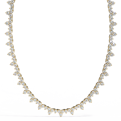 Axiom Box Link Tennis Lab Grown Diamond Necklace