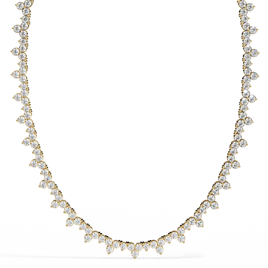 Axiom Box Link Tennis Lab Grown Diamond Necklace