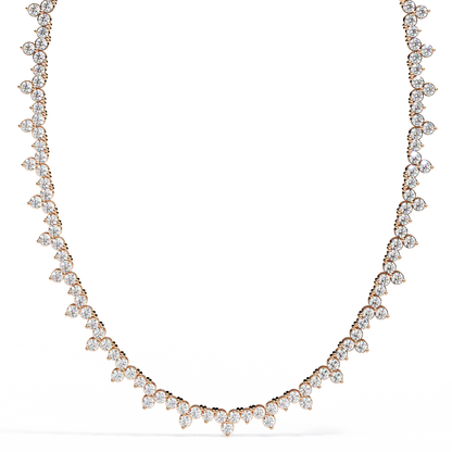 Axiom Box Link Tennis Lab Grown Diamond Necklace