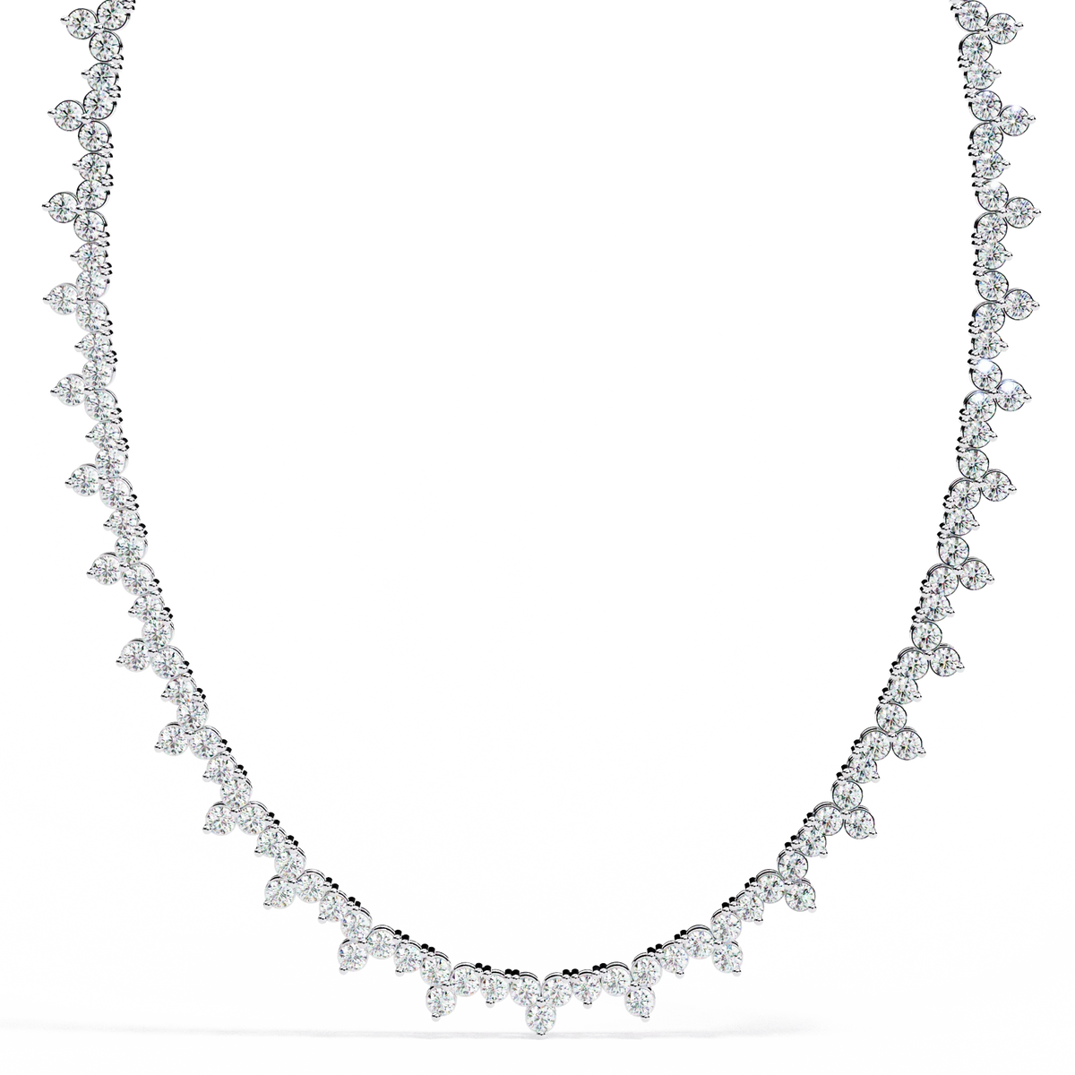 Axiom Box Link Tennis Lab Grown Diamond Necklace - Ophiratbf