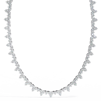 Axiom Box Link Tennis Lab Grown Diamond Necklace - Ophiratbf