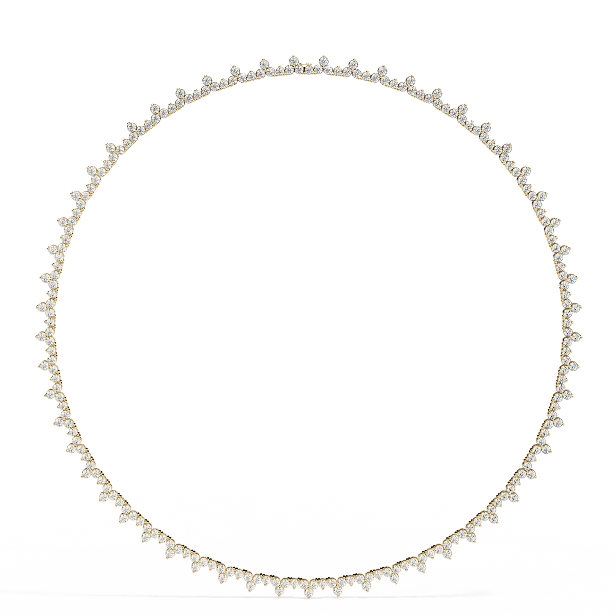 Axiom Box Link Tennis Lab Grown Diamond Necklace - Ophiratbf