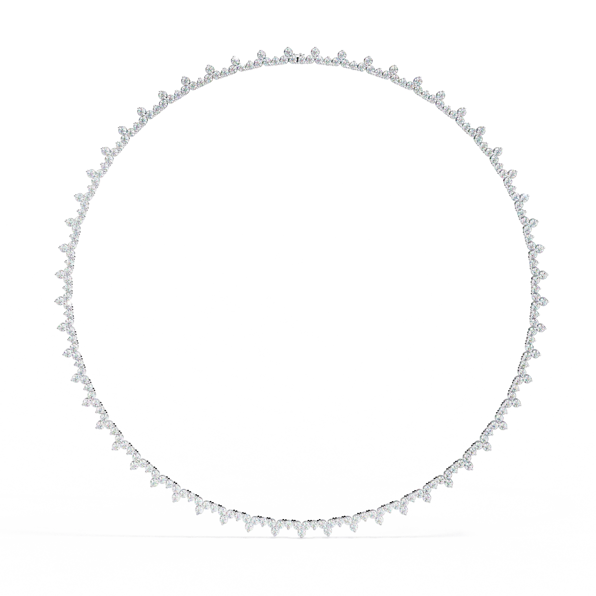 Axiom Box Link Tennis Lab Grown Diamond Necklace - Ophiratbf