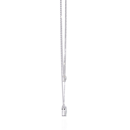 Elysia Twin Pear Solitaire Lab Grown Diamond Necklace