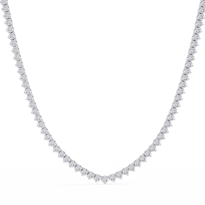 Triad Prong Tennis Lab Grown Diamond Necklace