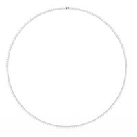 Triad Prong Tennis Lab Grown Diamond Necklace - Ophiratbf