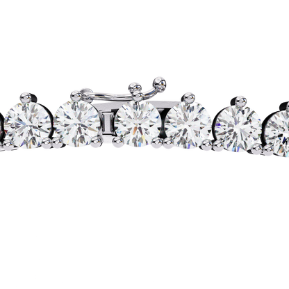 Triad Prong Tennis Lab Grown Diamond Necklace