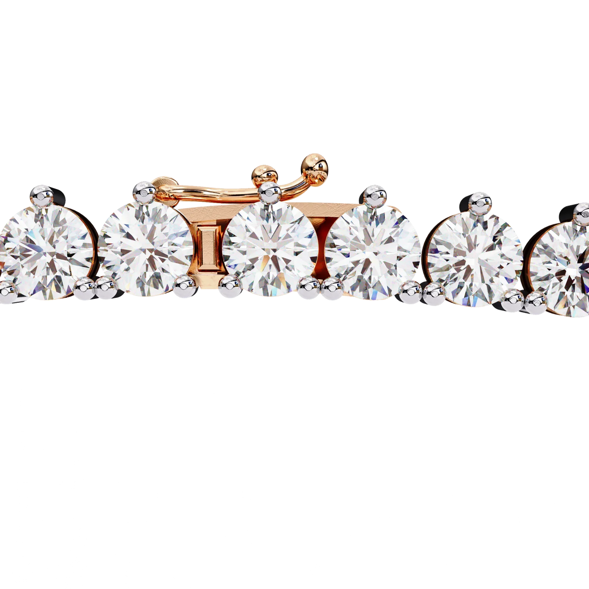 Triad Prong Tennis Lab Grown Diamond Necklace - Ophiratbf