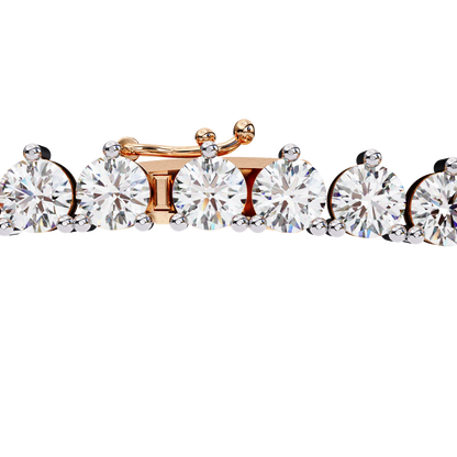 Triad Prong Tennis Lab Grown Diamond Necklace