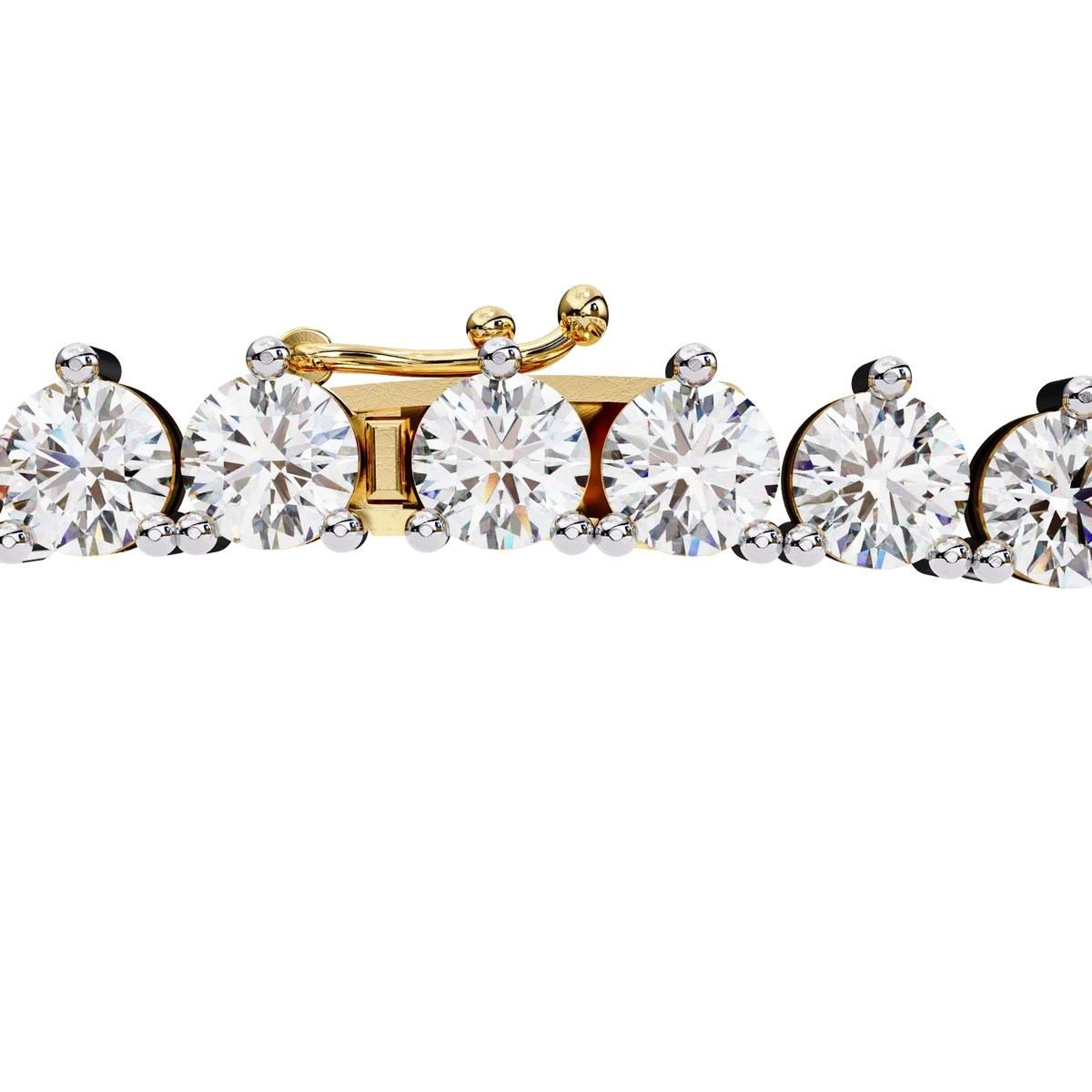 Triad Prong Tennis Lab Grown Diamond Necklace - Ophiratbf