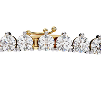 Triad Prong Tennis Lab Grown Diamond Necklace - Ophiratbf