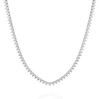 Triad Prong Tennis Lab Grown Diamond Necklace - Ophiratbf