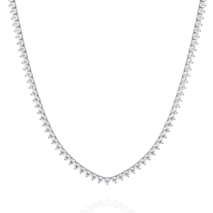 Triad Prong Tennis Lab Grown Diamond Necklace