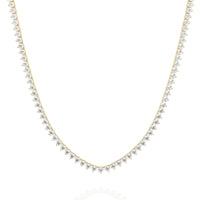 Triad Prong Tennis Lab Grown Diamond Necklace - Ophiratbf