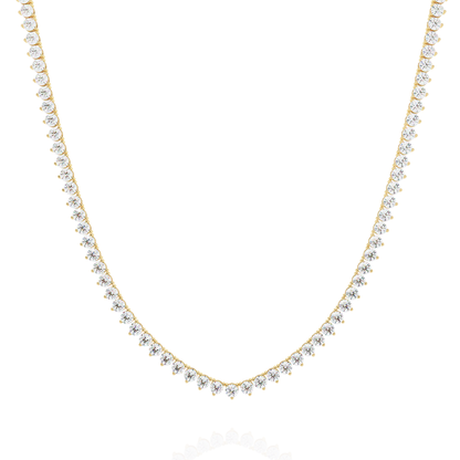 Triad Prong Tennis Lab Grown Diamond Necklace