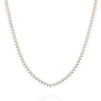Triad Prong Tennis Lab Grown Diamond Necklace - Ophiratbf