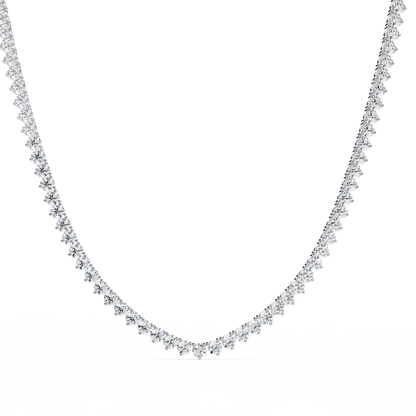 Triad Prong Tennis Lab Grown Diamond Necklace