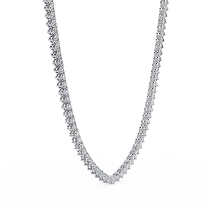 Triad Prong Tennis Lab Grown Diamond Necklace