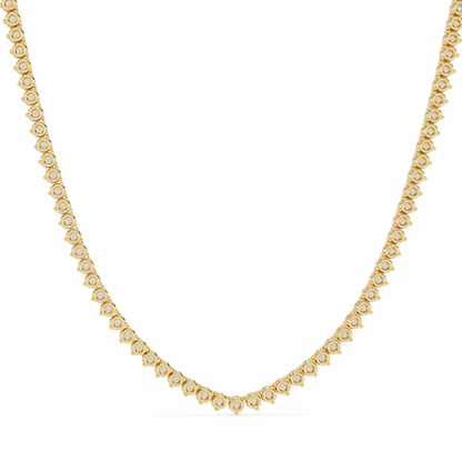 Triad Prong Tennis Lab Grown Diamond Necklace