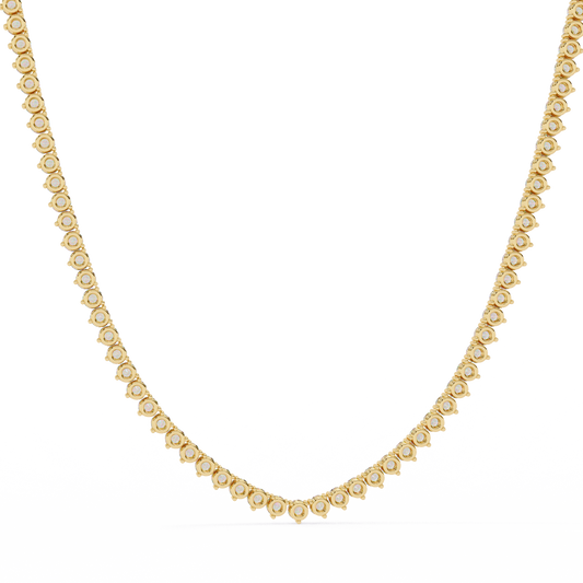 Triad Prong Tennis Lab Grown Diamond Necklace