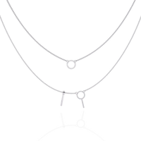 Orbit Bar Duo Lab Grown Diamond Necklace - Ophiratbf