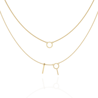 Orbit Bar Duo Lab Grown Diamond Necklace - Ophiratbf
