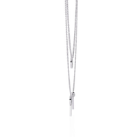 Orbit Bar Duo Lab Grown Diamond Necklace - Ophiratbf