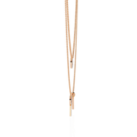 Orbit Bar Duo Lab Grown Diamond Necklace - Ophiratbf