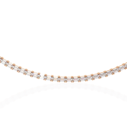 Lumina Baguette Tennis Lab Grown Diamond Necklace