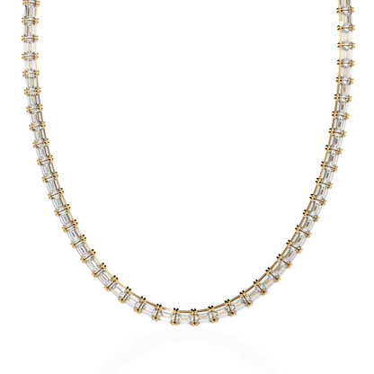 Lumina Baguette Tennis Lab Grown Diamond Necklace