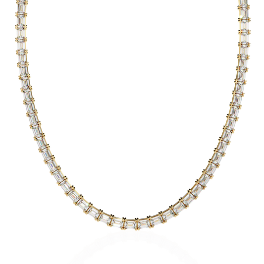 Lumina Baguette Tennis Lab Grown Diamond Necklace