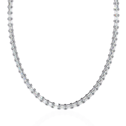 Lumina Baguette Tennis Lab Grown Diamond Necklace