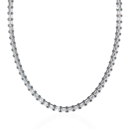 Lumina Baguette Tennis Lab Grown Diamond Necklace