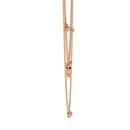 Halo Loop Double Layer Lab Grown Diamond Necklace