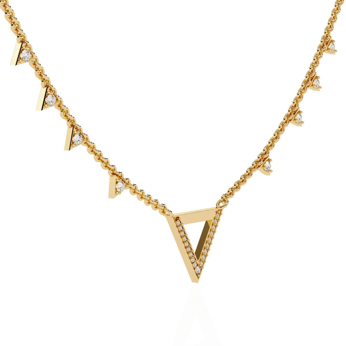Vertex Pavé Lab Grown Diamond Necklace - Ophiratbf