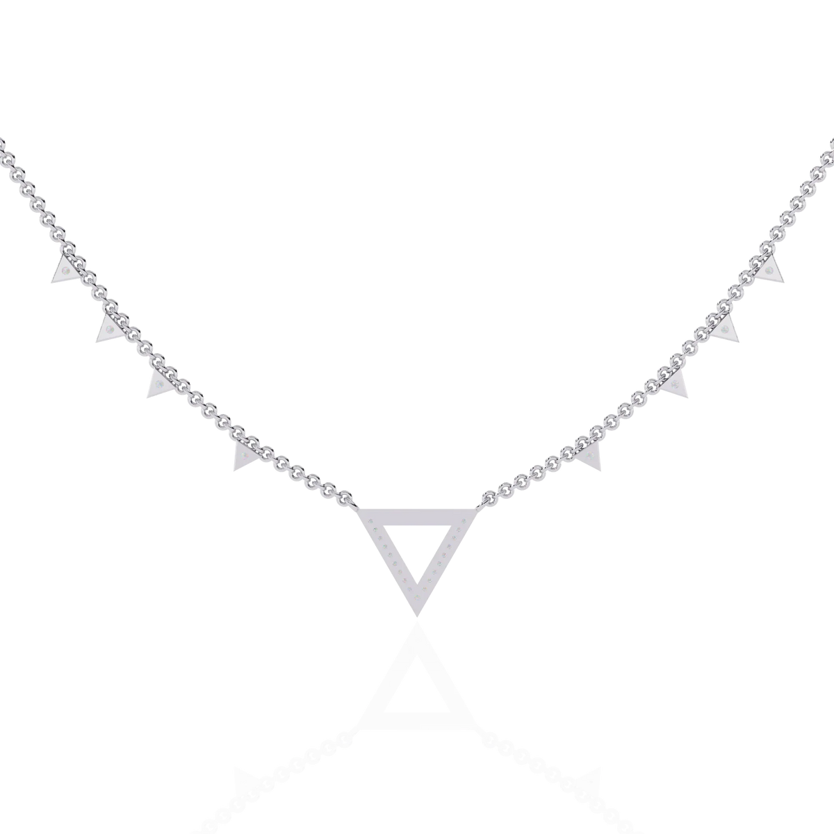Vertex Pavé Lab Grown Diamond Necklace - Ophiratbf