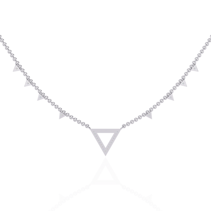 Vertex Pavé Lab Grown Diamond Necklace
