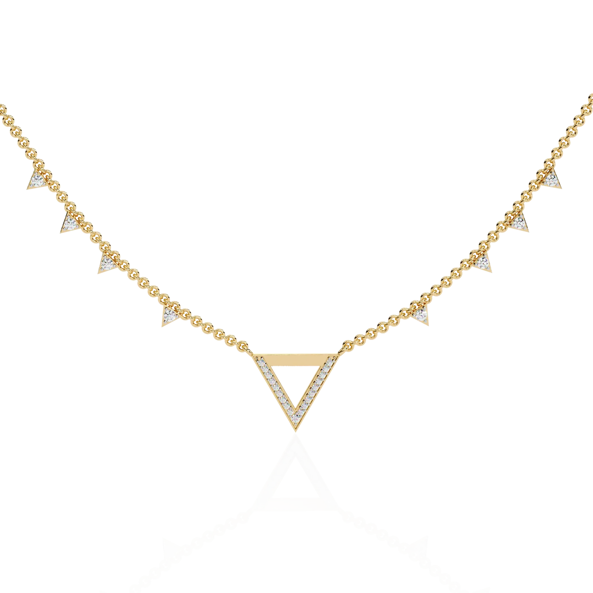 Vertex Pavé Lab Grown Diamond Necklace - Ophiratbf