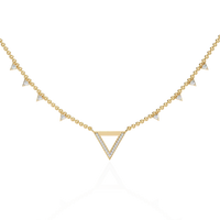 Vertex Pavé Lab Grown Diamond Necklace - Ophiratbf