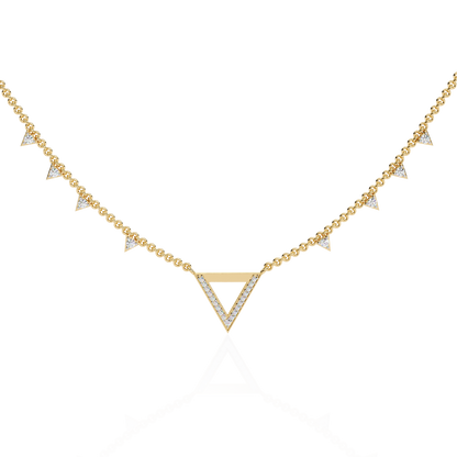 Vertex Pavé Lab Grown Diamond Necklace