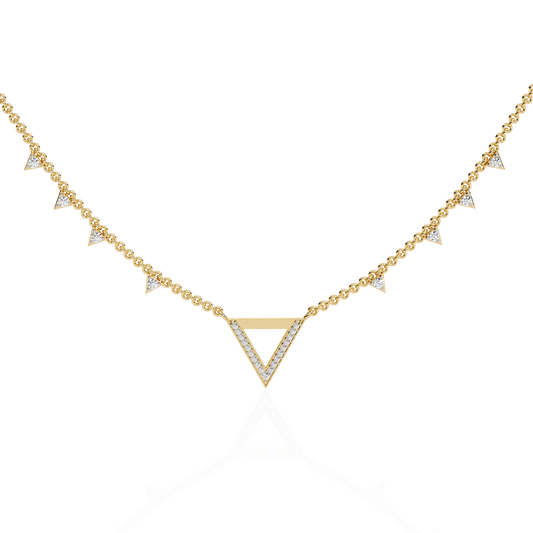 Vertex Pavé Lab Grown Diamond Necklace