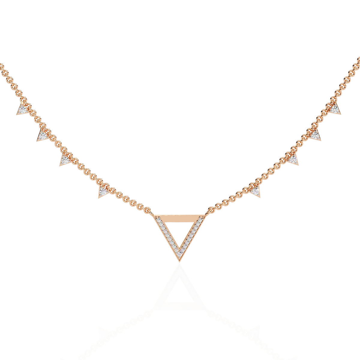 Vertex Pavé Lab Grown Diamond Necklace - Ophiratbf