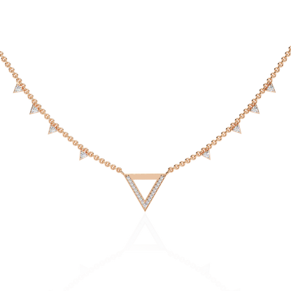 Vertex Pavé Lab Grown Diamond Necklace